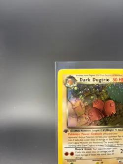 Dark Dugtrio Team Rocket 6/82 Holo Rare 1st Edition Pokemon TCG Card English - Image 2