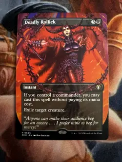 Deadly Rollick (Borderless) Commander Masters Regular - Image 1