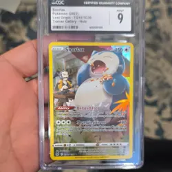 Pokemon Snorlax TG10/TG30 Lost Origin Trainer Gallery Holo CGC 9 - Image 1
