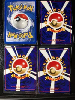 Pokemon Fossil Jungle Lot 4 Cards Slowpoke Akans Japanese English Vintage LP - Image 3