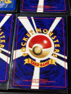 Pokemon Fossil Jungle Lot 4 Cards Slowpoke Akans Japanese English Vintage LP - Image 4