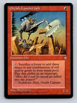 MTG Orcish Lumberjack Regular NM - Image 1