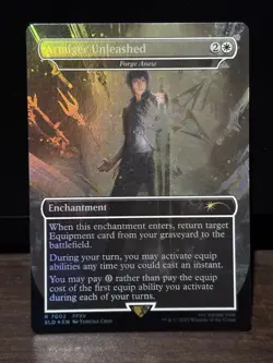 Armiger Unleashed Forge Anew #7002 FOIL NM MTG Final Fantasy Secret Lair Magic - Image 1