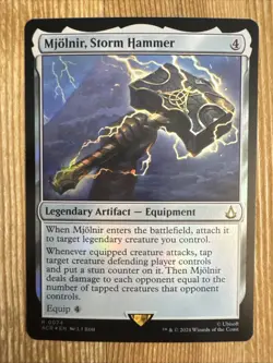 Mjolnir, Storm Hammer - Foil Extended Art ACR NM MTG - Image 1