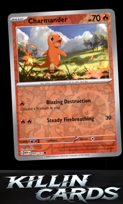 Charmander - 004/165 (Reverse Cosmos Holo) (Costco Exclusive) 004/165 Pokemon Pr - Image 1