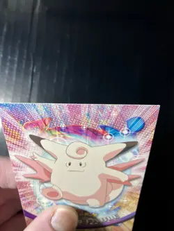 Pokemon Topps #36 Clefable RARE NON-HOLO VARIANT TV Animation Black Logo Card - Image 3