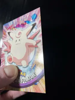 Pokemon Topps #36 Clefable RARE NON-HOLO VARIANT TV Animation Black Logo Card - Image 4
