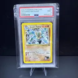 2000 POKEMON GYM CHALLENGE HOLO #6 GIOVANNI'S MACHAMP PSA 9 - Image 1