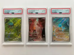 PSA 10 Bulbasaur Charmander Squirtle AR 168/165 sv2a Pokemon SEQ Set Japanese - Image 1