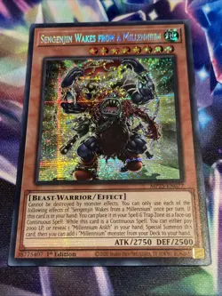 Yu-Gi-Oh! TCG Sengenjin Wakes from a Millennium MP25-EN077 Prismatic Secret Rare - Image 1
