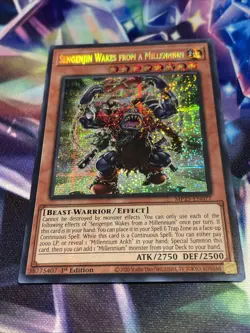 Yu-Gi-Oh! TCG Sengenjin Wakes from a Millennium MP25-EN077 Prismatic Secret Rare - Image 2