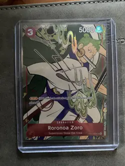 2024 One Piece 1st Anniversary Roronoa Zoro Secret Rare Promo #OP01-025 MINT - Image 2