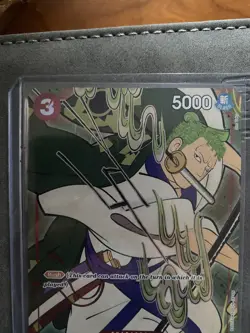 2024 One Piece 1st Anniversary Roronoa Zoro Secret Rare Promo #OP01-025 MINT - Image 3