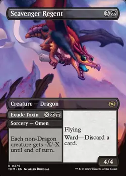 Scavenger Regent // Exude Toxin // Scavenger Regent (379) Rev Dragons Tarkir MTG - Image 2