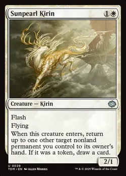 Sunpearl Kirin Foil (029) Tarkir: Dragonstorm TDM MTG Magic - Image 1