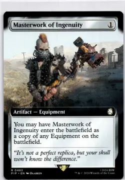 MTG Masterwork of Ingenuity (Extended Art) Normal NM Universes Beyond: Fallout R - Image 1