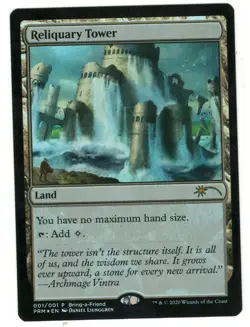 MTG Reliquary Tower Foil Bring a Friend Promo Magic The Gathering TCG - Image 1