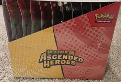 Pokemon Ascended Heroes Tech Sticker Collection 6x6 Set Of 12 Full Box SEALED - Image 1