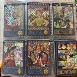 One Piece Carddass Visual Adventure BANDAI 2000 Japanese set of 9 - Image 1