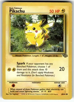 Pikachu 60/64 Jungle MP Pokemon Card TCG - Image 1