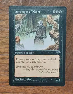 Harbinger of Night | MTG | Magic the Gathering | Mirage | Light Play - Image 1