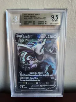 2022 Pokemon Sword & Shield Silver Tempest #186 Lugia V Alt Art BGS 9.5 Gem Mint - Image 1