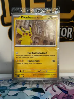 Pikachu At The Museum, Pokemon X Natural History Museum Jumbo Promo - SEALED - Image 1