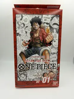 ONE PIECE TCG STRAW HAT CREW STARTER DECK ST-01 English Brand New Sealed - Image 1