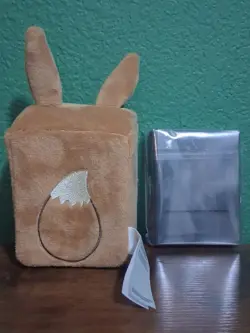 Evee Plush Deck Box With 6 Unopened ETB Card Sleeves - Image 2