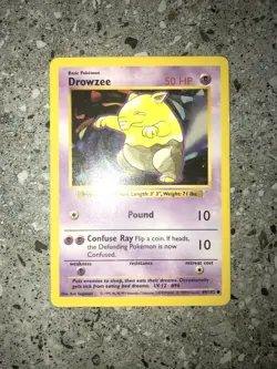 Pokemon TCG Cards SHADOWLESS Base Set Drowzee 49/102 LP - Image 3