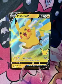 Pokemon Pikachu V SWSH143 Promo Holo SWSH: Sword & Shield English TCG Card - Image 1