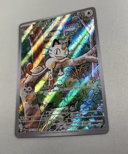 Pokemon Phantasmal Flames PFL EN Meowth - 106/094 IR NM - Image 3