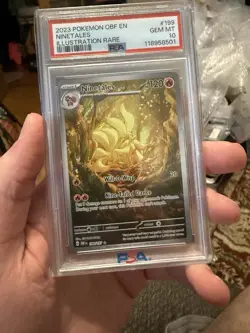 Ninetales 2023 Pokemon S&V Obsidian Flames OBF EN #199/197 PSA 10 GEM MINT - Image 1