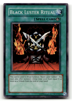 Black Luster Ritual SYE-025 Super Rare Starter Deck: Yugi Evolution LP - Image 1