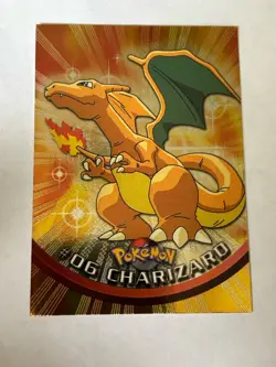 Topps Charizard #06 Foil Pokemon Card From 1999 TV Animation Series 1 Set NM - Image 1