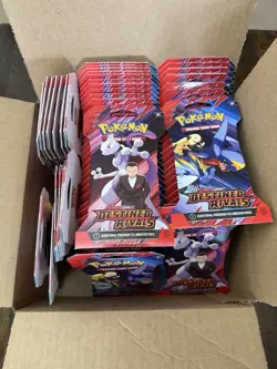 Pokemon TCG - Destined Rivals : Sleeved Booster Packs Lot Of 90 Sealed - Image 1