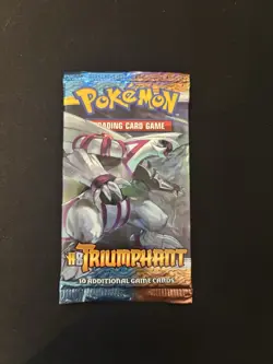 Pokemon HS Triumphant Booster Pack Palkia Rare Factory Sealed HGSS 2010 Vintage - Image 3