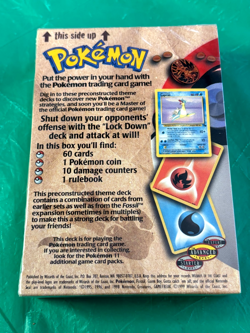 Pokemon - Fossil LOCKDOWN Vintage Factory SEALED Theme Deck - Image 2