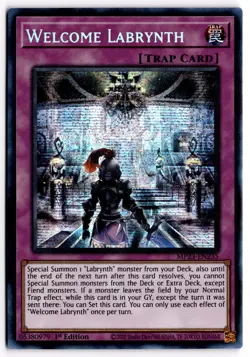 Yugioh TCG Welcome Labrynth MP23-EN235 Dueling Heroes Secret Rare - Image 1