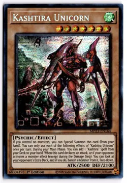 Yugioh TCG Kashtira Unicorn MP23-EN164 Dueling Heroes Secret Rare - Image 1