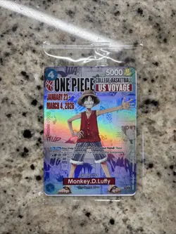 One Piece Promo College Basketball US Voyage #P-055 Monkey D. Luffy SEALED 5000 - Image 1