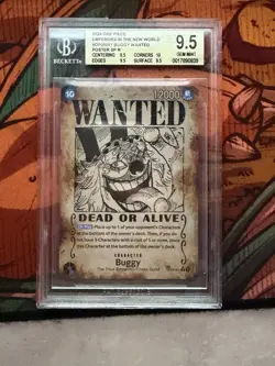 BGS 9.5 Buggy OP09-051 Wanted R-SPC Emperors in the New World ONE PIECE - Image 1