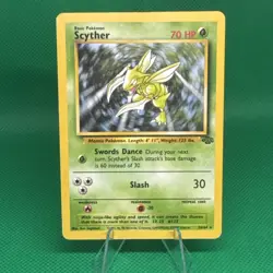Pokemon Scyther TCG Jungle Non-Holo Rare Card 26/64 Unlimited - Image 1