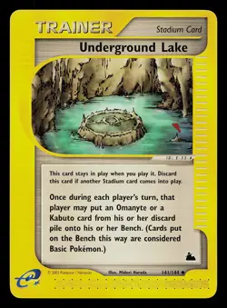 Pokemon Card - Underground Lake Skyridge 141/144 Uncommon Non-Holo - Image 1