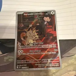 Team Rocket's Meowth 203/182 SV10: Destined Rivals - Pokemon Card - NM - Image 1