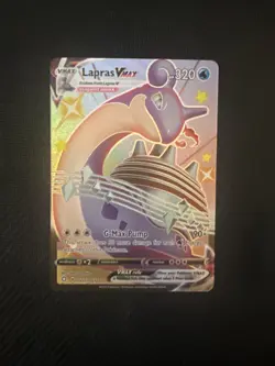 Pokemon TCG Lapras VMAX Holo Rare Card Shining Fates SV111/SV122 NM - Image 2