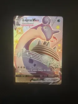 Pokemon TCG Lapras VMAX Holo Rare Card Shining Fates SV111/SV122 NM - Image 3