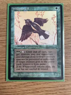 MTG magic the gathering Whippoorwill The Dark Near Mint Card - Image 1