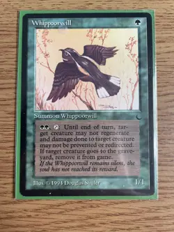 MTG magic the gathering Whippoorwill The Dark Near Mint Card - Image 4
