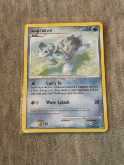 Pokemon TCG Lapras 21/106 Rare Diamond & Pearl Great Encounters LP - Image 1